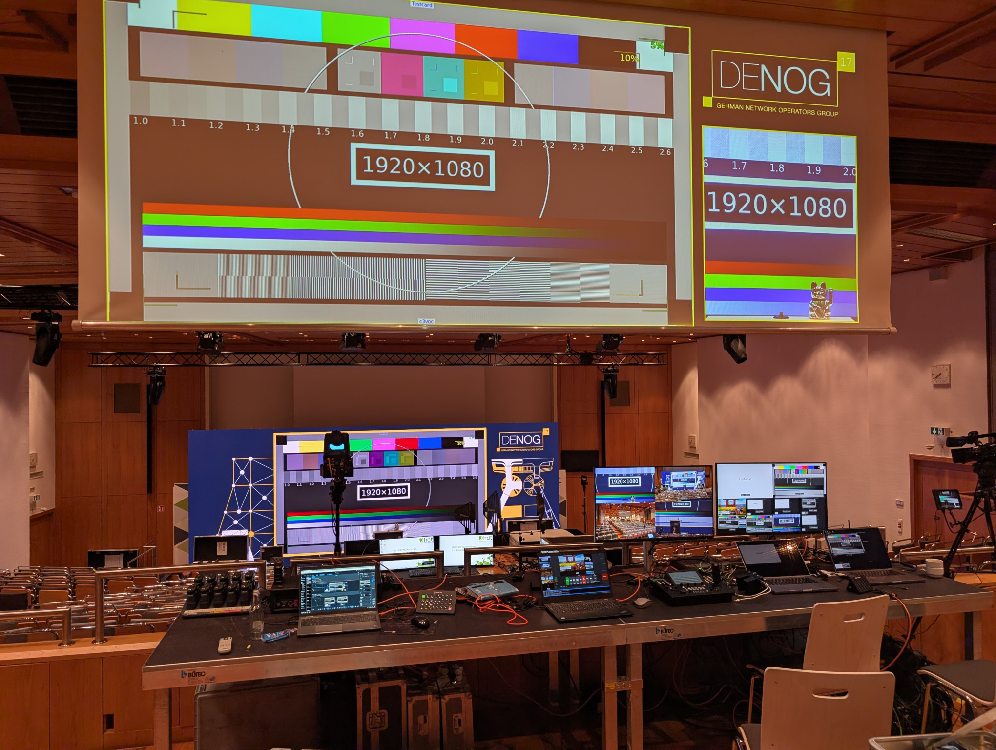 Track A room during buildup