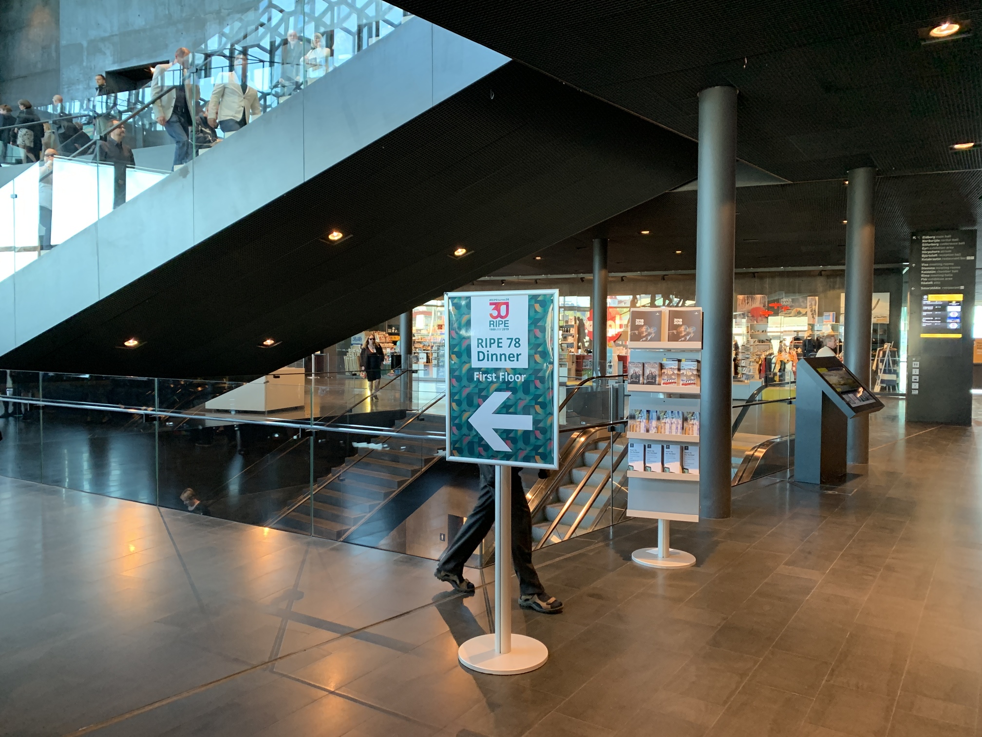 RIPE78 Dinner, Welcome Sign