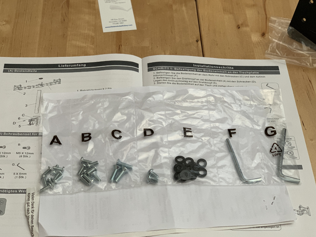 Geordnete Schraubensammlung